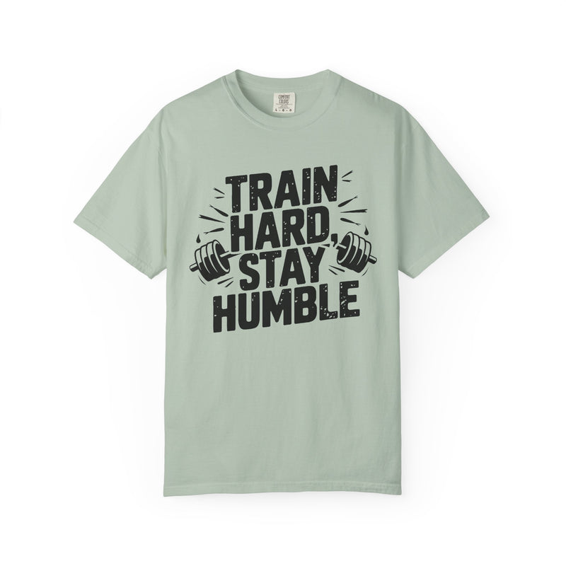 Unisex Gym Motivation T-Shirt - "Train Hard, Stay Humble"