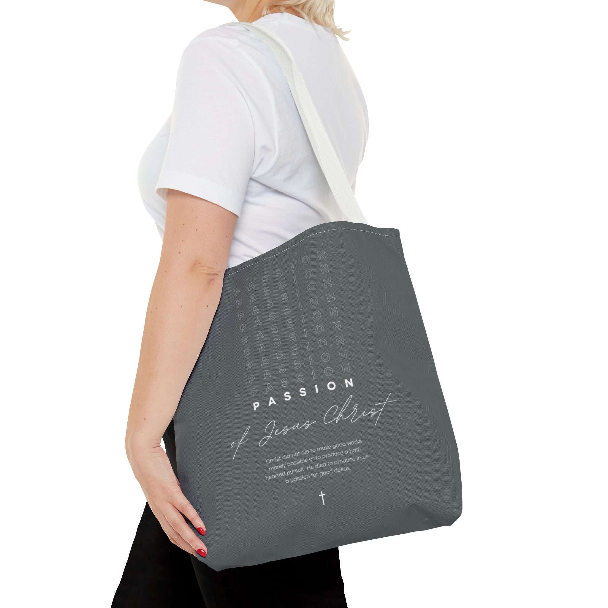 Faith-Inspired Tote Bag, Christian Gift Bag, Inspirational Shopper, Religious Quote Tote, Versatile Everyday Use
