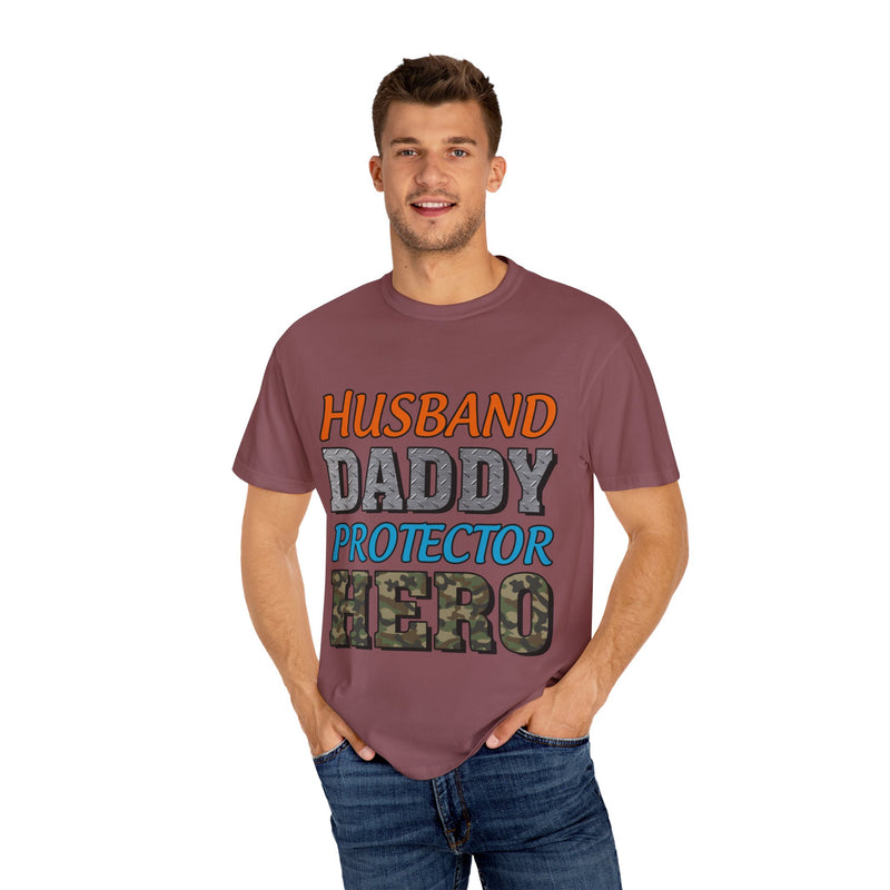 Hero Dad Unisex Garment-Dyed T-Shirt | Perfect Gift for Father's Day