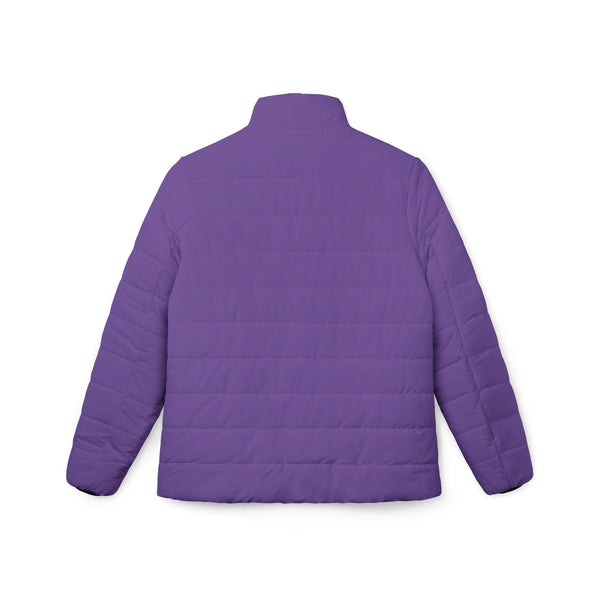Purple Stylish Women’s Puffer Jacket, Cozy Winter Coat, Trendy Outerwear, Outdoor Fashion, Fall/Winter Essential