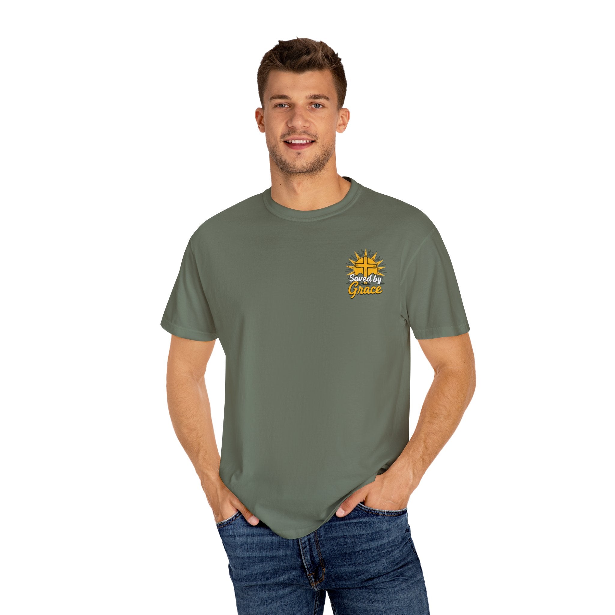 Sunrise Christian Graphic T-Shirt, Unisex Vintage Tee, Casual Outfit for Faith, Gift for Church Events, Summer Style