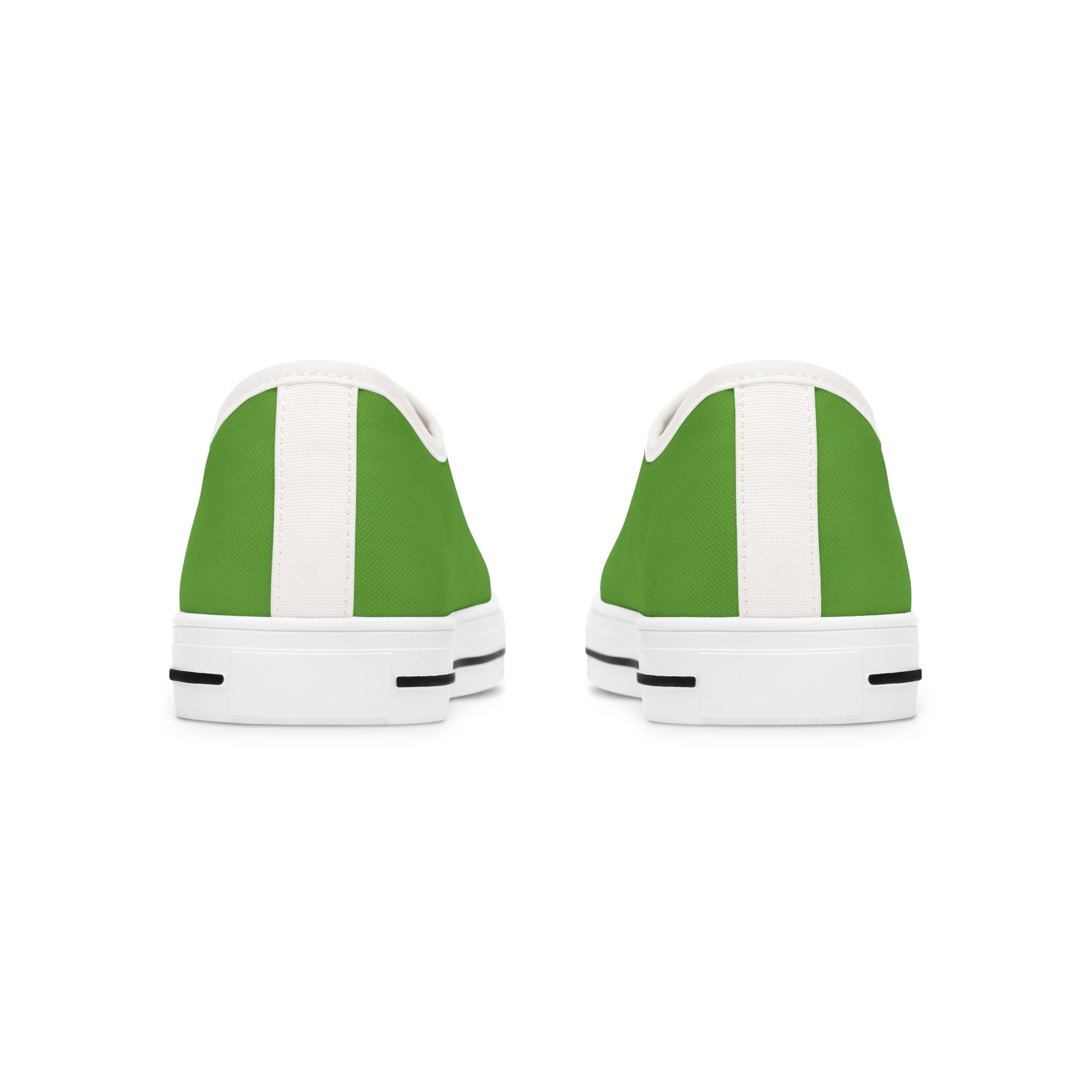 Lime colored Stylish Women's Low Top Sneakers - Casual, Comfortable, Everyday Wear, Perfect for Summer, Striped Sneakers, Trendy Footwear **Progress Over Perfection"
