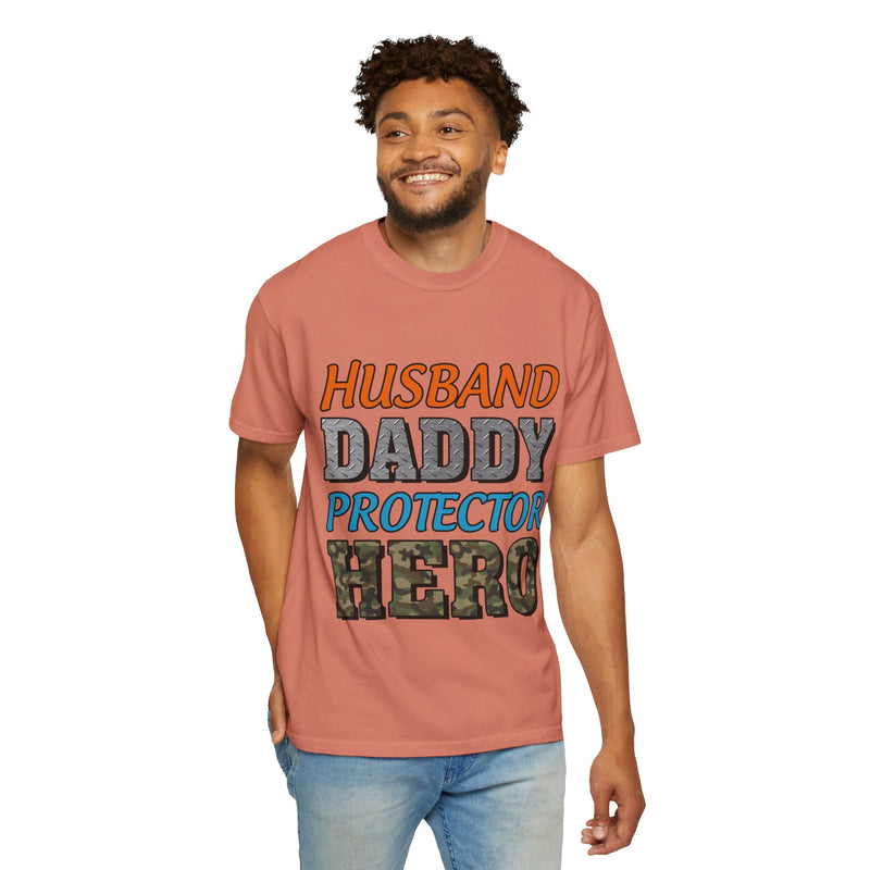 Hero Dad Unisex Garment-Dyed T-Shirt | Perfect Gift for Father's Day