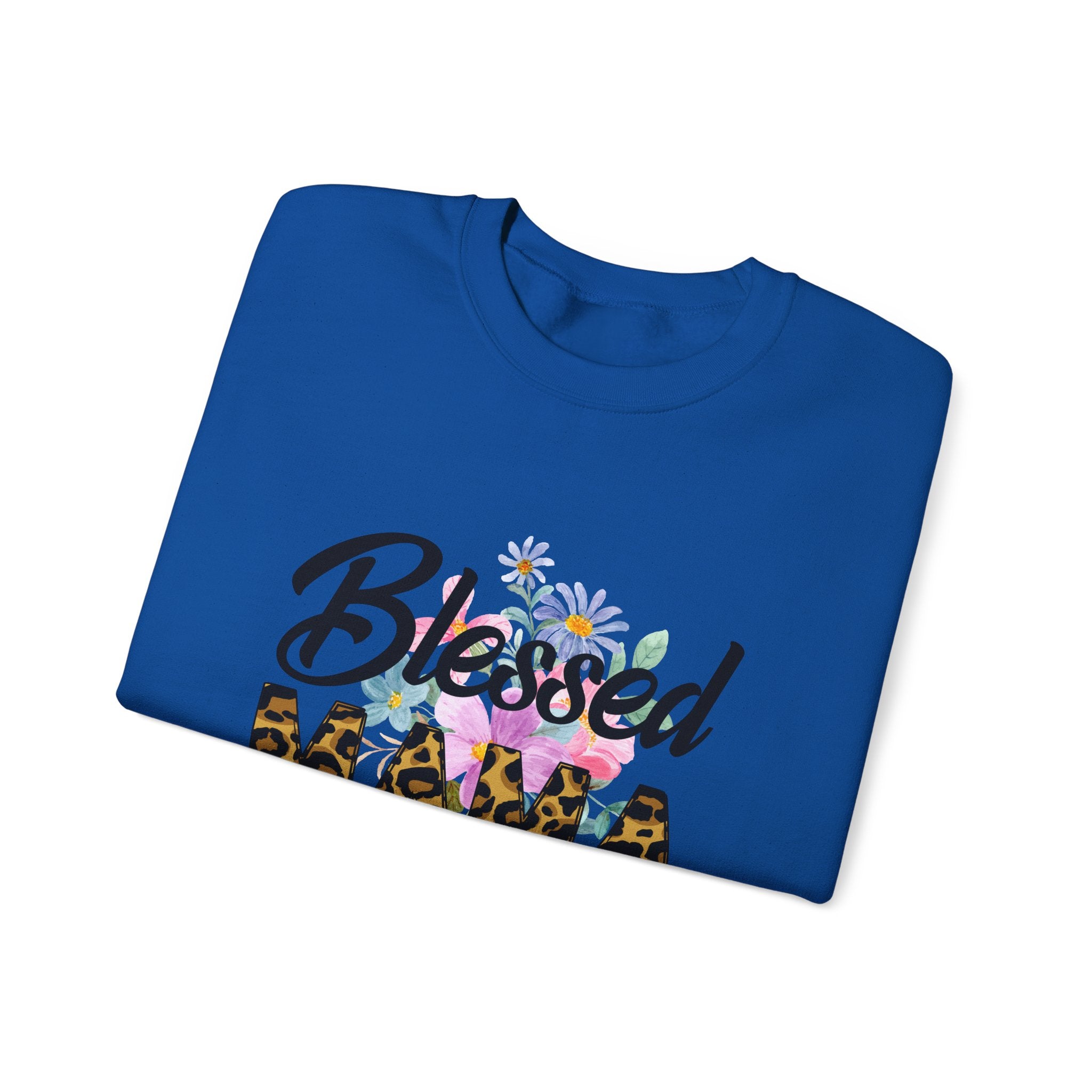 Blessed Mama Unisex Heavy Blend Crewneck Sweatshirt