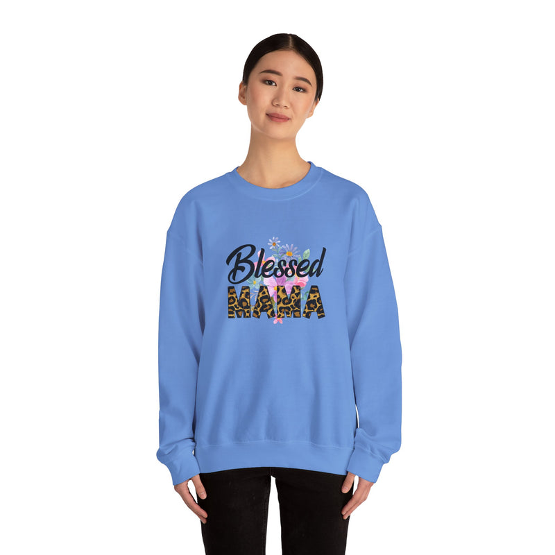 Blessed Mama Unisex Heavy Blend Crewneck Sweatshirt