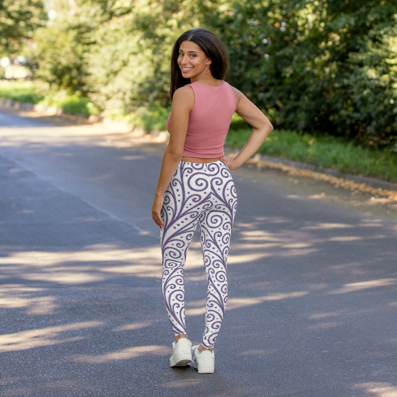 Stylish Women's Leggings, Floral Pattern, Casual Activewear, Yoga Pants, Gift for Fitness Lovers, Everyday Comfort