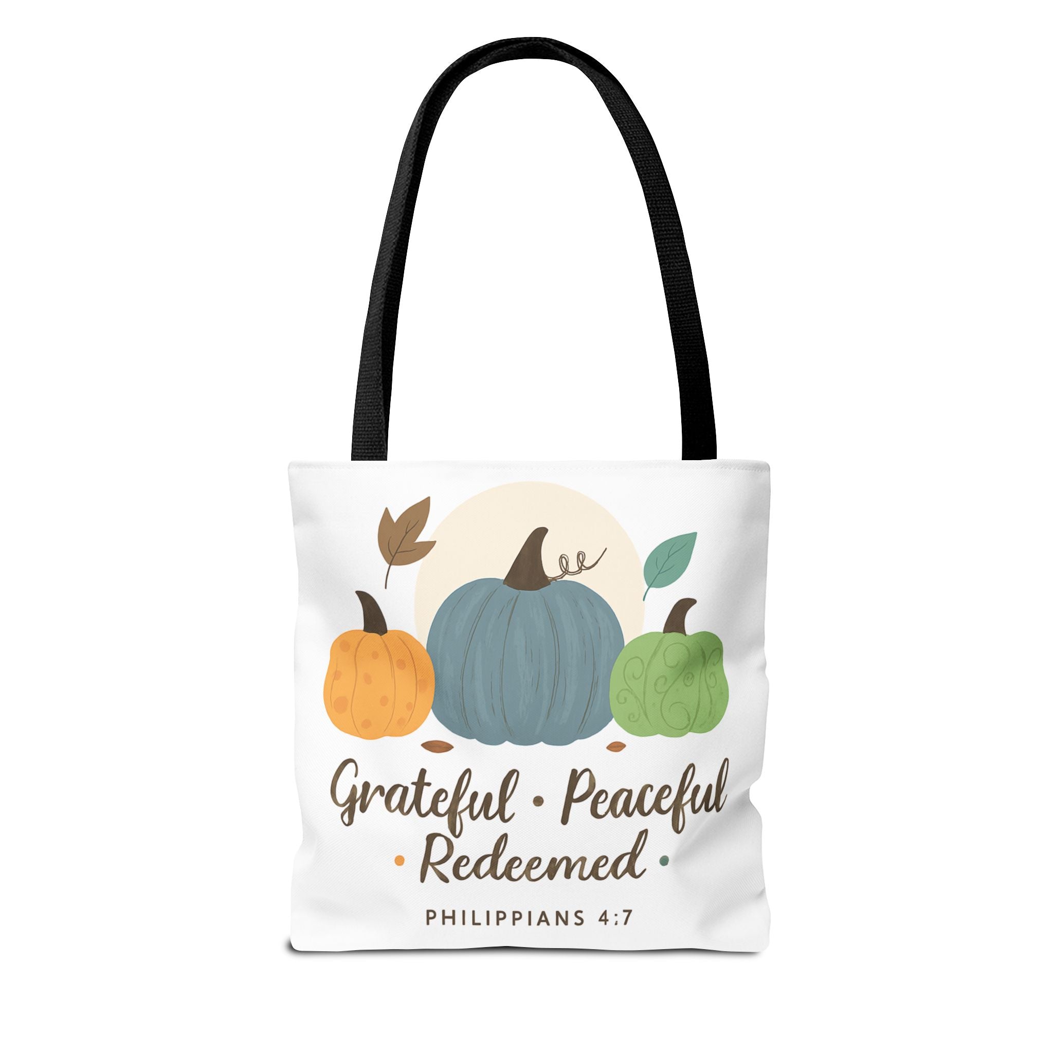Grateful Tote Bag | Fall Decor, Thankfulness Gift, Bible Verse Bag, Inspirational Tote, Autumn Style
