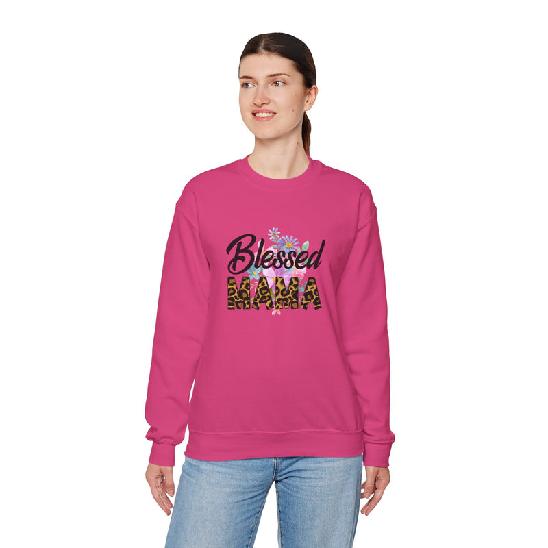 Blessed Mama Unisex Heavy Blend Crewneck Sweatshirt