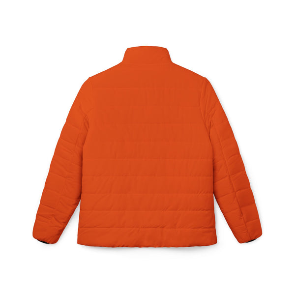 Orange Stylish Women’s Puffer Jacket, Cozy Winter Coat, Trendy Outerwear, Outdoor Fashion, Fall/Winter Essential