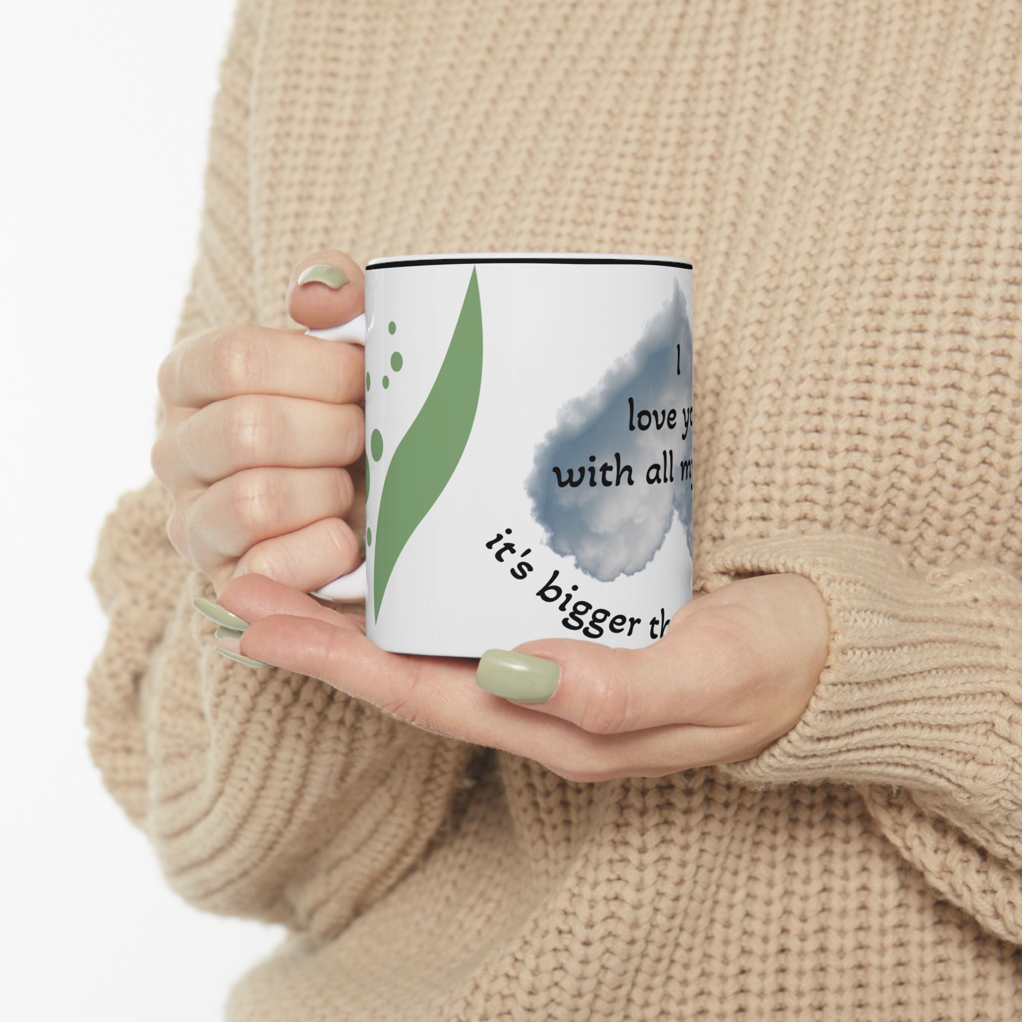 Funny Love Ceramic Mug - "I Love You With All My Butt"