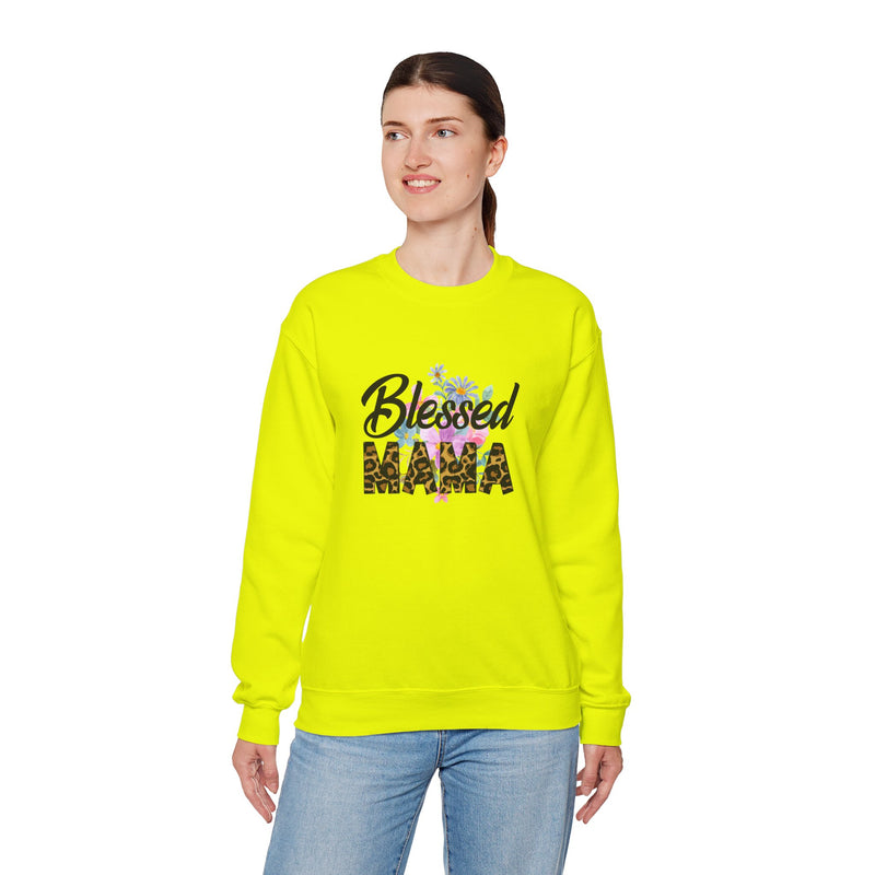 Blessed Mama Unisex Heavy Blend Crewneck Sweatshirt