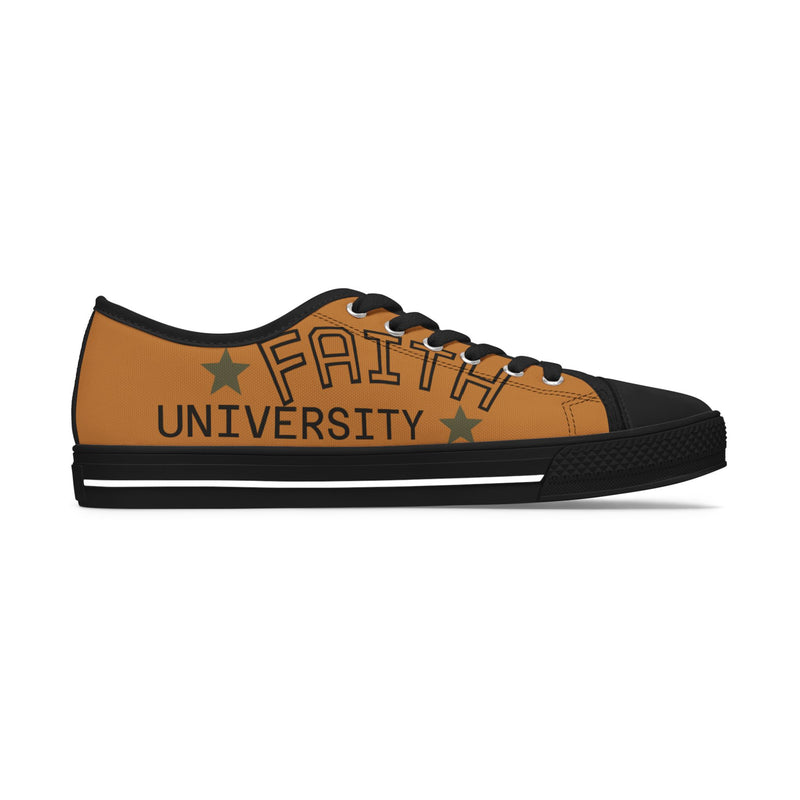 Light Brown Stylish Women's Low Top Sneakers - Casual, Comfortable, Everyday Wear, Perfect for Summer, Striped Sneakers, Trendy Footwear