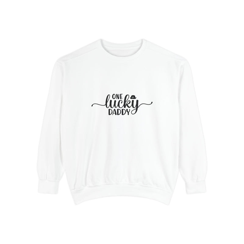 Lucky Daddy Sweatshirt - Unisex Garment-Dyed Crewneck