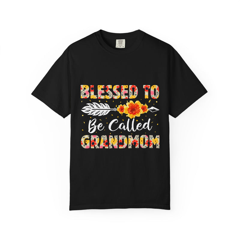 Blessed to Be Called Grandma T-Shirt - Floral Design for Grandmothers, Perfect Gift for Mother's Day