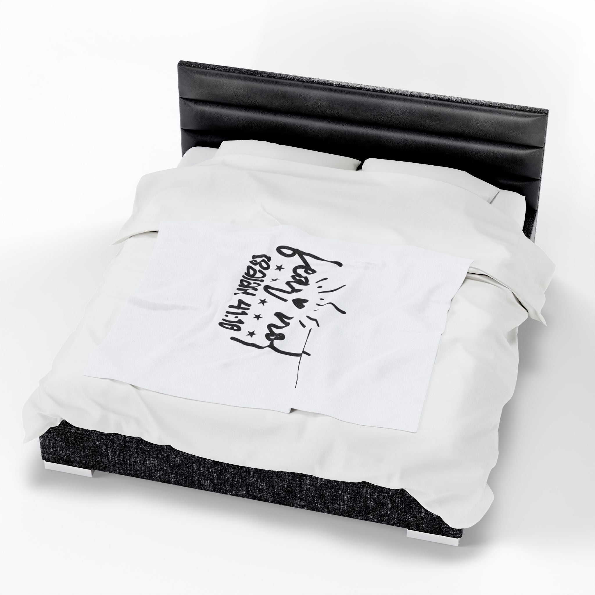 Fear Not Velveteen Plush Blanket - Inspirational Bible Verse for Comfort and Warmth