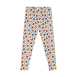 Fruity Stretchy Leggings, Colorful Workout Pants, Yoga Tights, Casual Spring Wear, Fitness Apparel, Summer Fashion