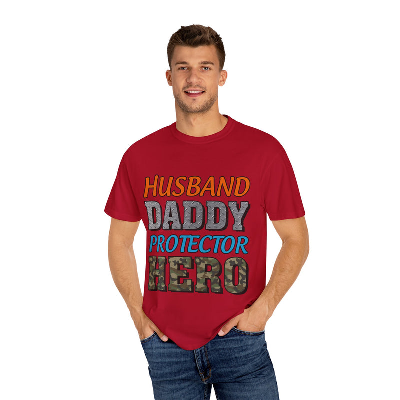 Hero Dad Unisex Garment-Dyed T-Shirt | Perfect Gift for Father's Day