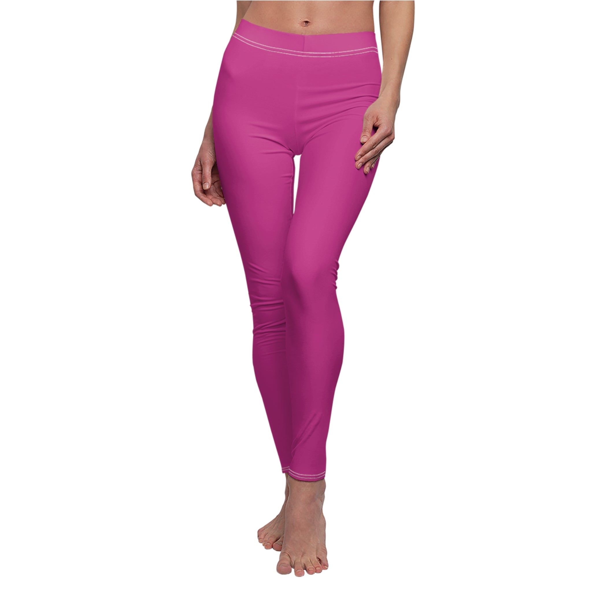 Pink Stylish Women's Casual Leggings, Trendy Activewear, Comfortable Yoga Pants, Perfect Gift for Fitness Lovers, Everyday Wear