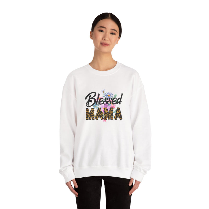 Blessed Mama Unisex Heavy Blend Crewneck Sweatshirt