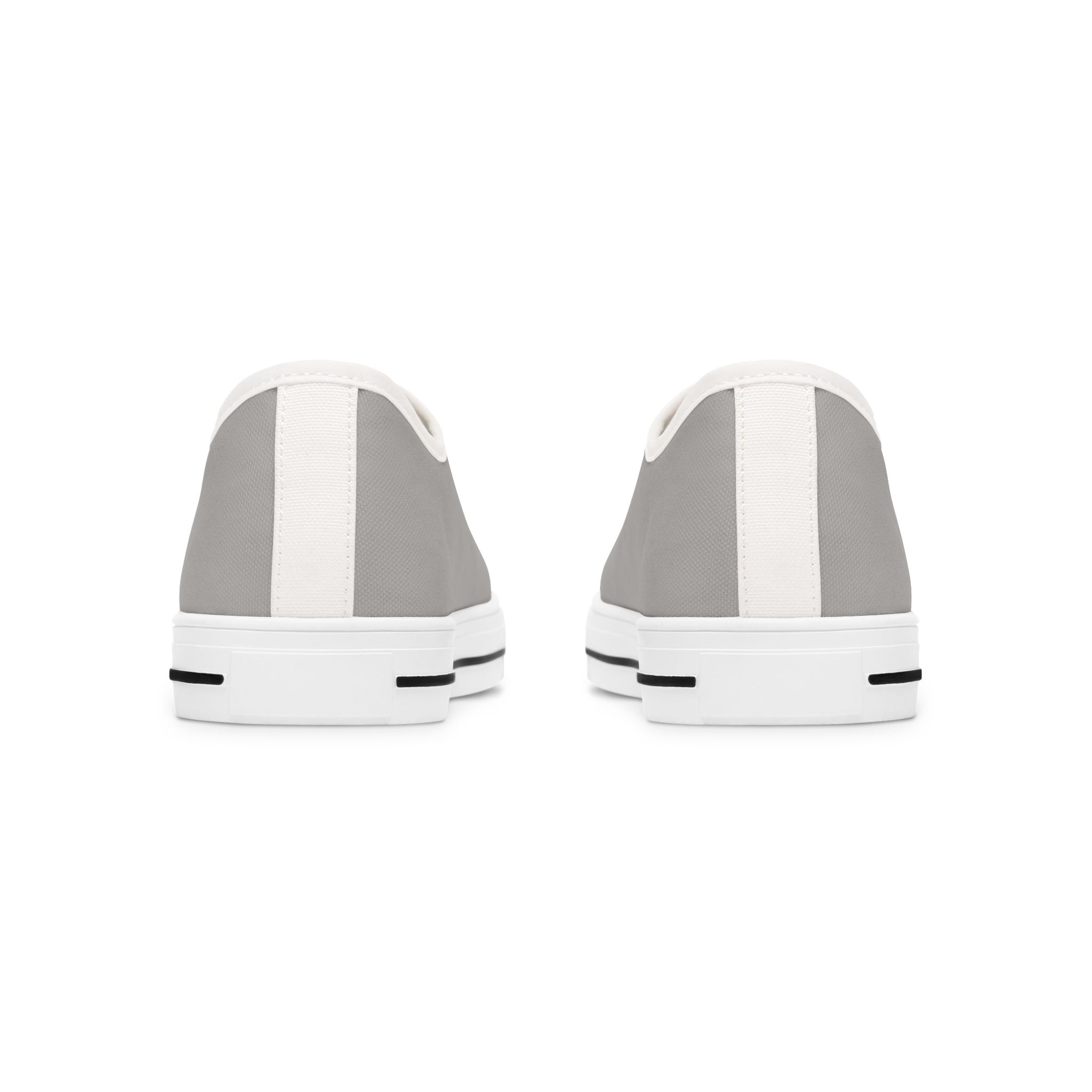 Grey Stylish Women's Low Top Sneakers **Progress over Perfection** - Casual, Comfortable, Everyday Wear, Perfect for Summer, Striped Sneakers, Trendy Footwear **Progress Over Perfection"