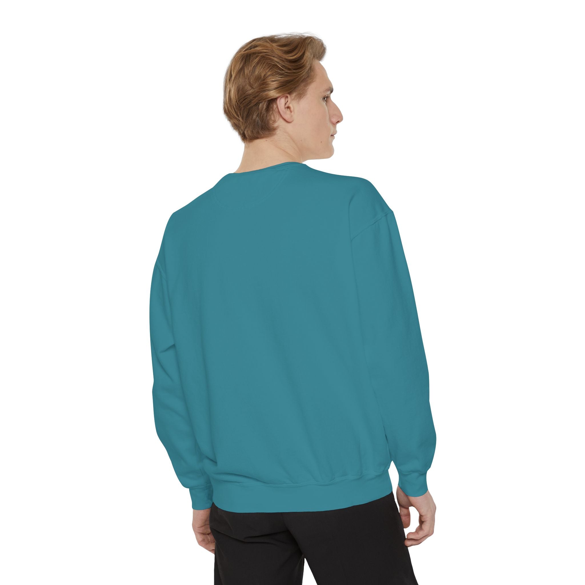 Garment-Dyed 'Glory' Sweatshirt - Motivational Unisex Crewneck