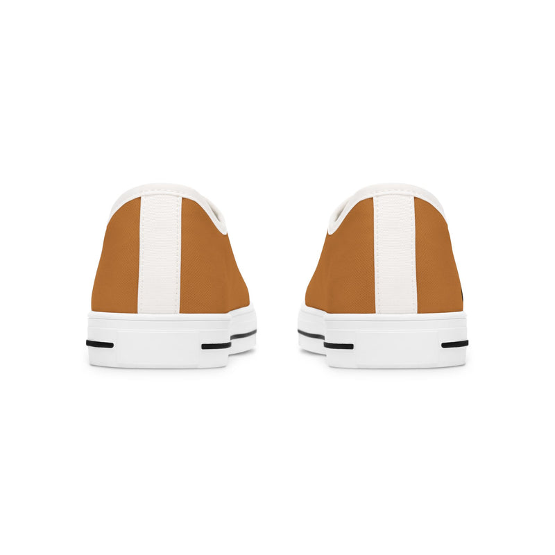 Light Brown Stylish Women's Low Top Sneakers - Casual, Comfortable, Everyday Wear, Perfect for Summer, Striped Sneakers, Trendy Footwear