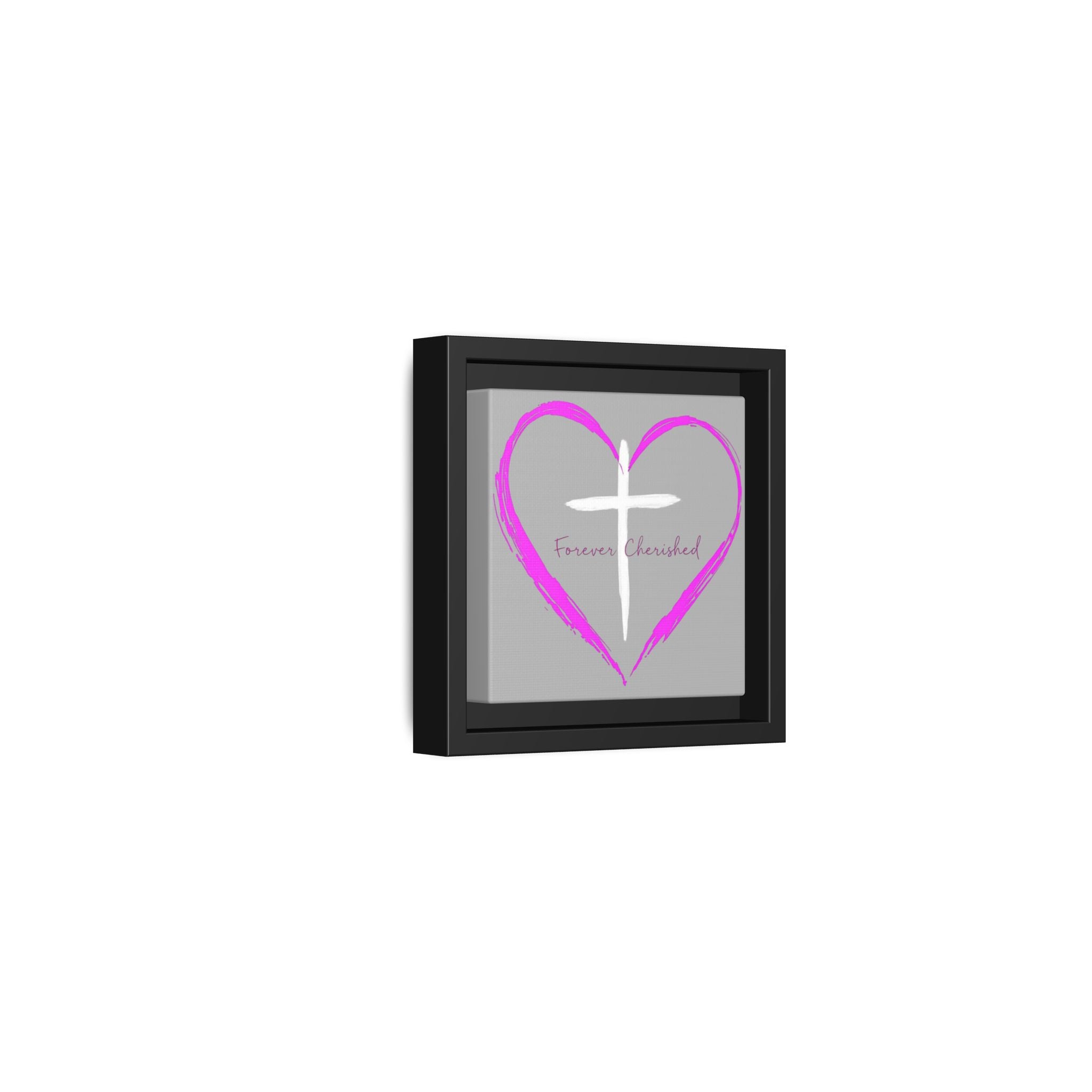 Framed Wall Art with Heart & Cross, Inspirational Home Decor, Gift for Loved Ones, Faith-Based Art, Perfect for Christenings, [...]