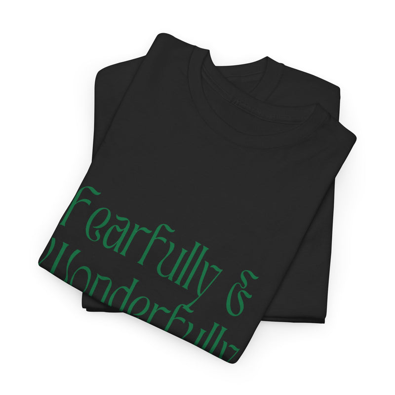 Fearfully & Wonderfully Made Unisex Cotton Tee – Inspirational Floral T-Shirt