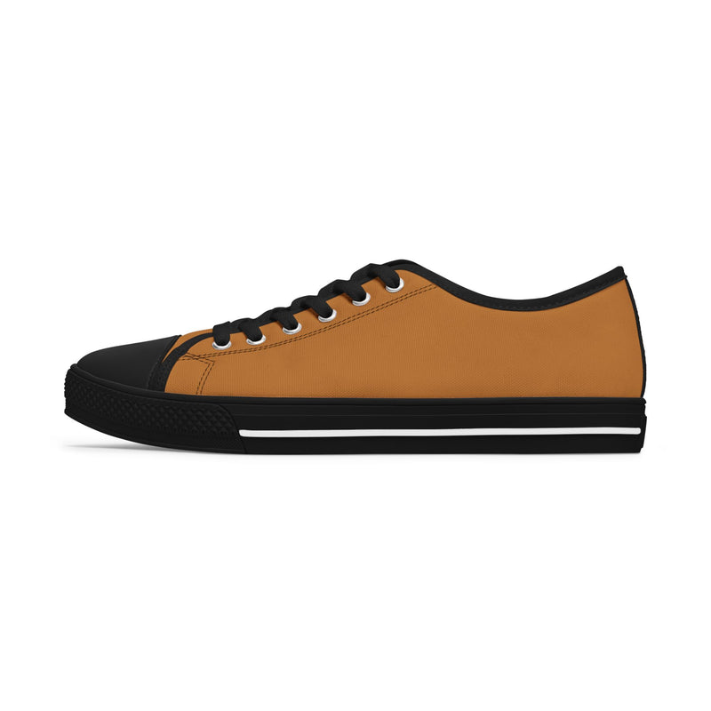 Light Brown Stylish Women's Low Top Sneakers - Casual, Comfortable, Everyday Wear, Perfect for Summer, Striped Sneakers, Trendy Footwear