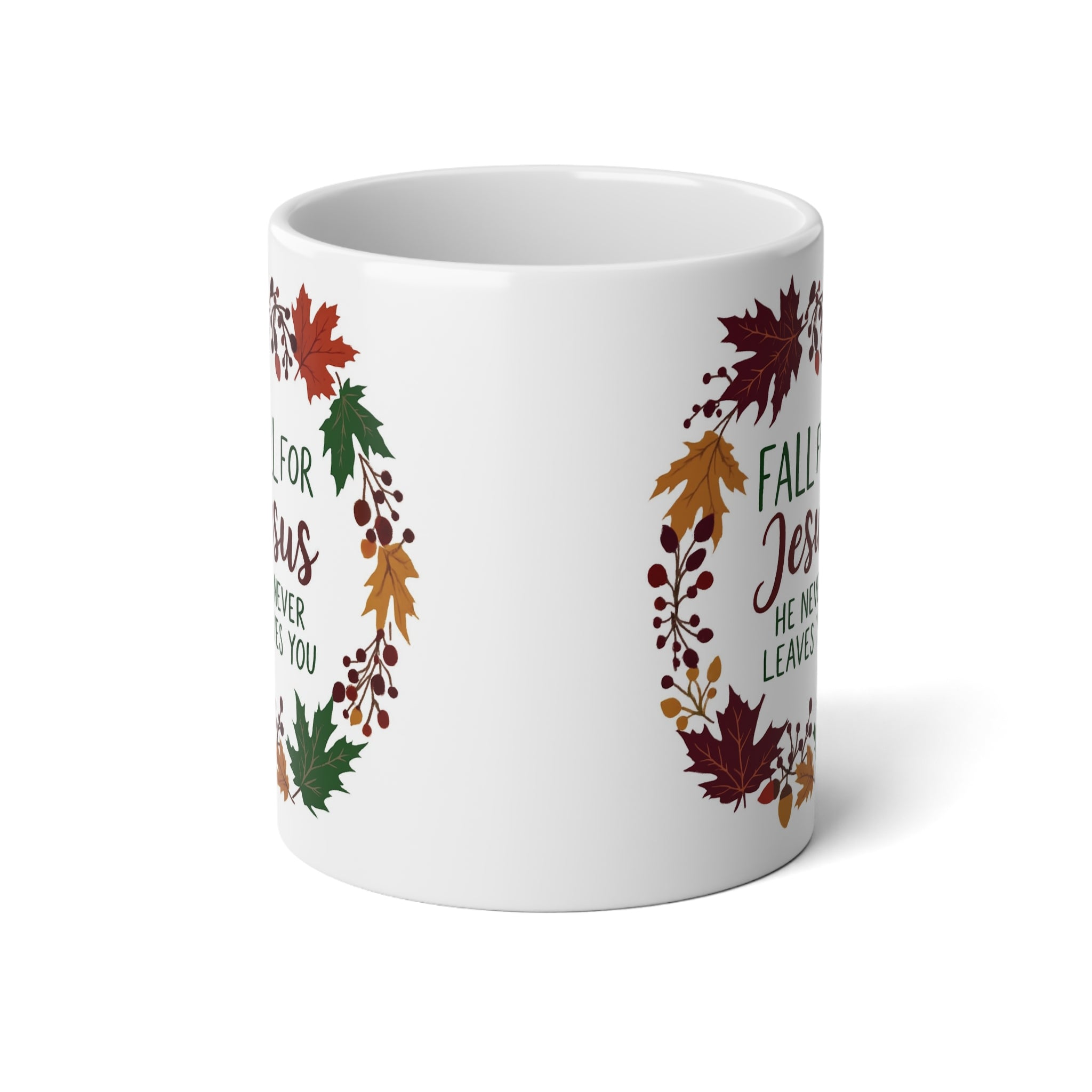 Fall-Inspired Jumbo Mug for Coffee Lovers, 20oz Seasonal Drinkware, Autumn Decor, Thanksgiving Gift, Cozy Vibes