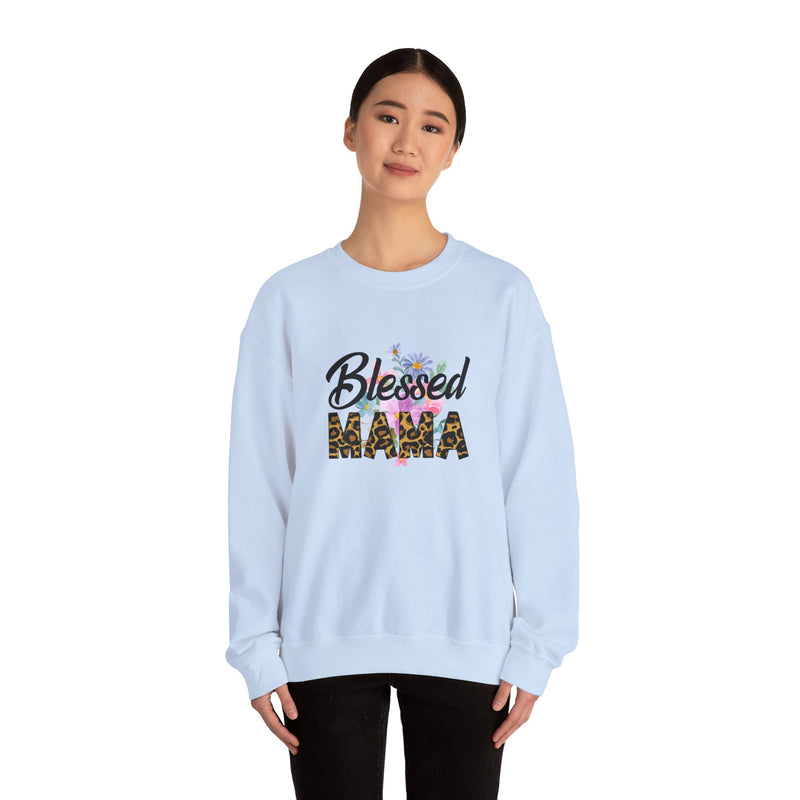 Blessed Mama Unisex Heavy Blend Crewneck Sweatshirt