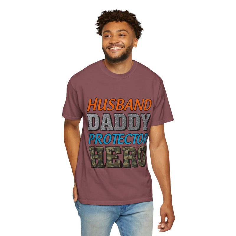 Hero Dad Unisex Garment-Dyed T-Shirt | Perfect Gift for Father's Day