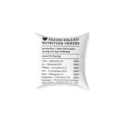 Faith-Filled Pillow Nutrition Versus