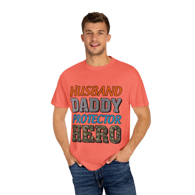 Hero Dad Unisex Garment-Dyed T-Shirt | Perfect Gift for Father's Day
