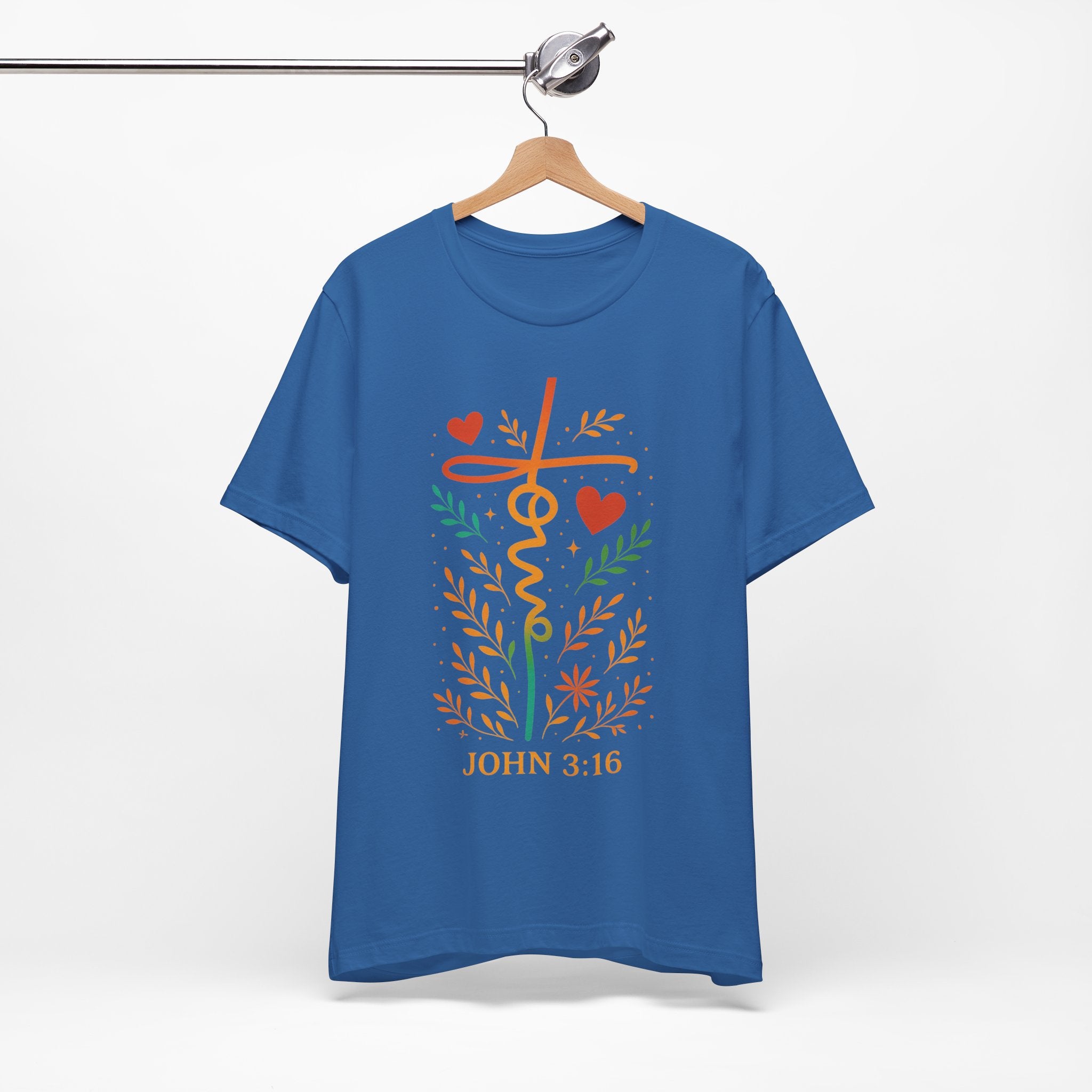 Faith-Inspired Unisex Tee: John 3:16, Christian Gift, Graphic T-Shirt, Religious Apparel, Inspirational Wear