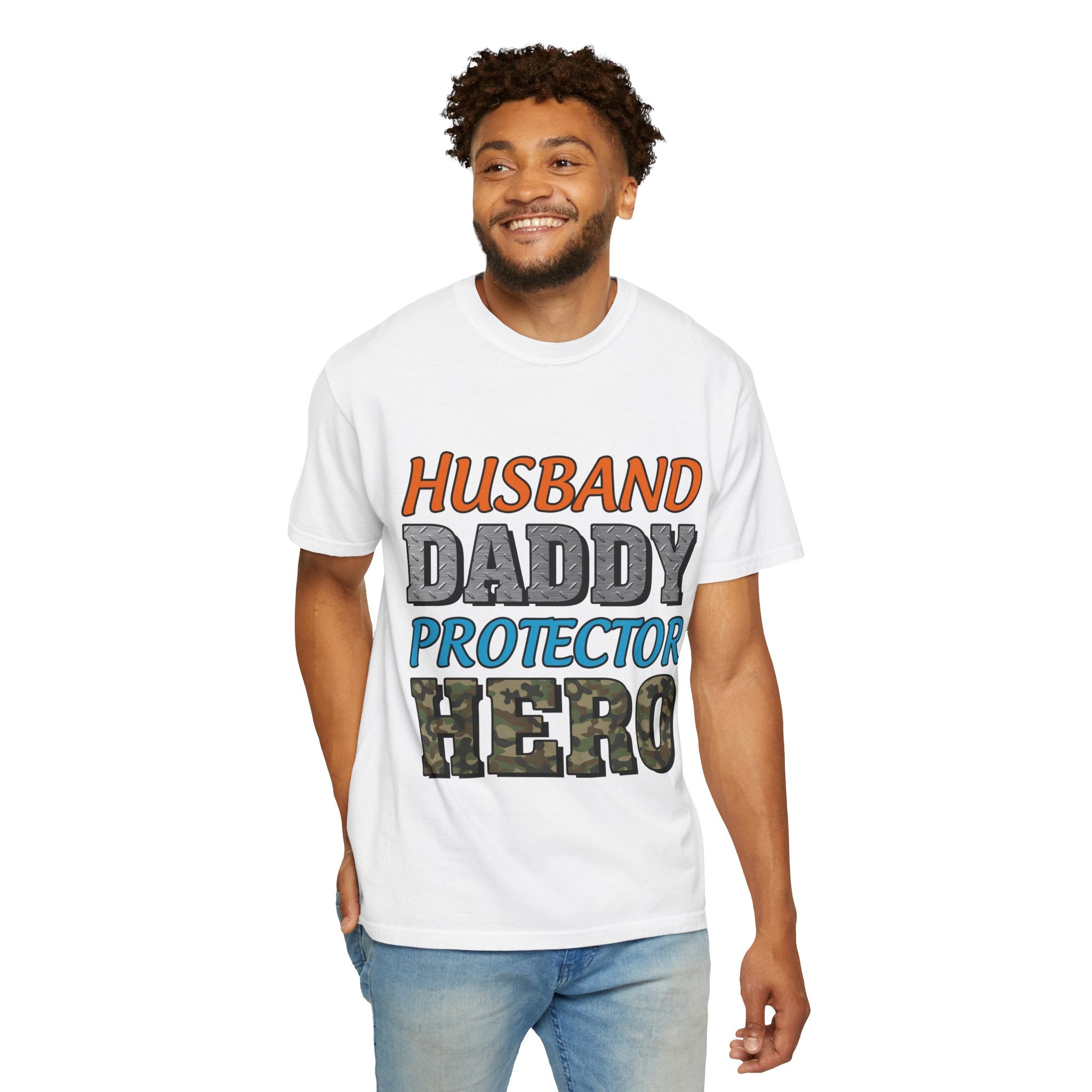 Hero Dad Unisex Garment-Dyed T-Shirt | Perfect Gift for Father's Day