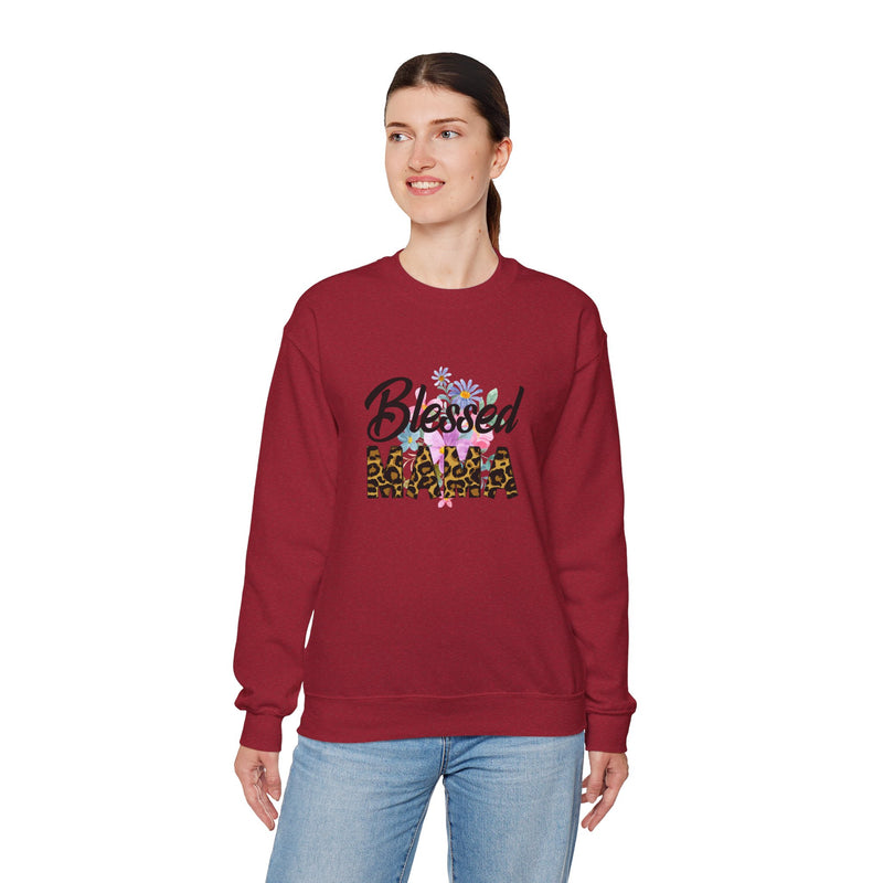 Blessed Mama Unisex Heavy Blend Crewneck Sweatshirt