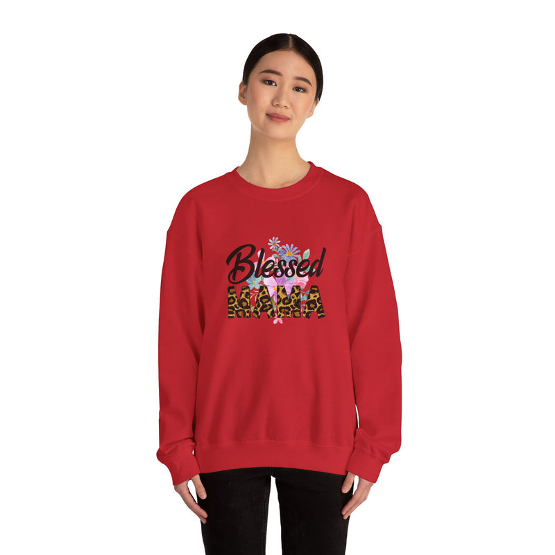 Blessed Mama Unisex Heavy Blend Crewneck Sweatshirt
