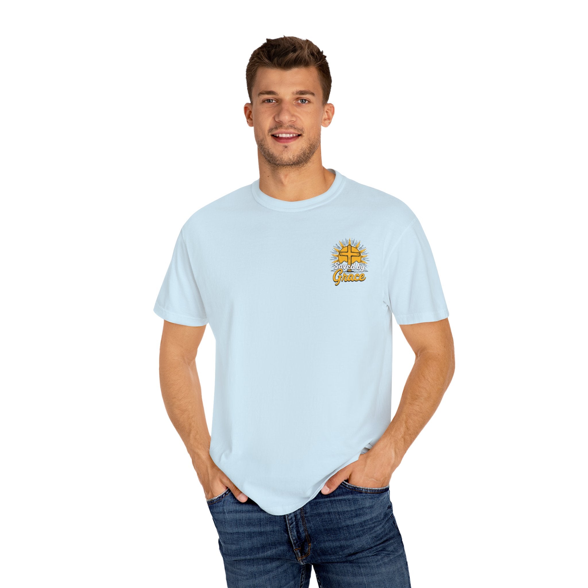 Sunrise Christian Graphic T-Shirt, Unisex Vintage Tee, Casual Outfit for Faith, Gift for Church Events, Summer Style