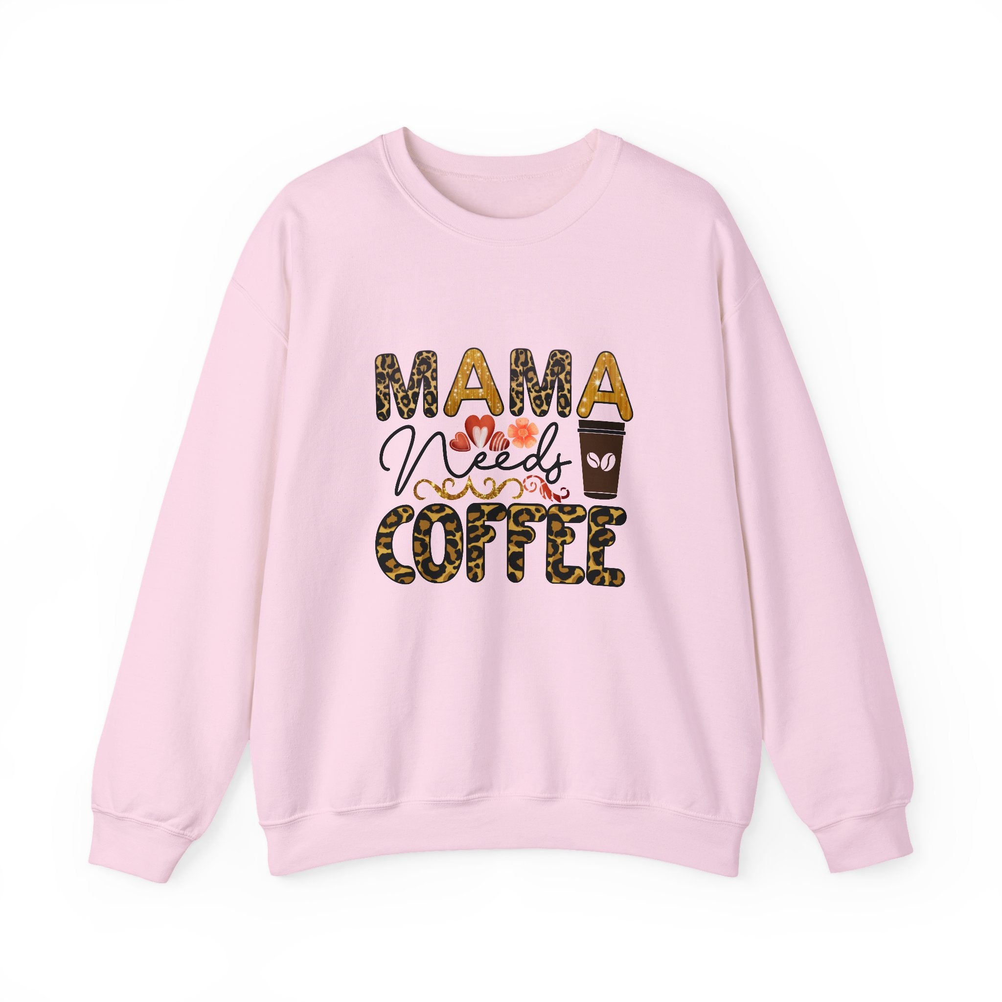 Mama Needs Coffee Crewneck Sweatshirt - Cozy Unisex Pullover Apparel for Moms