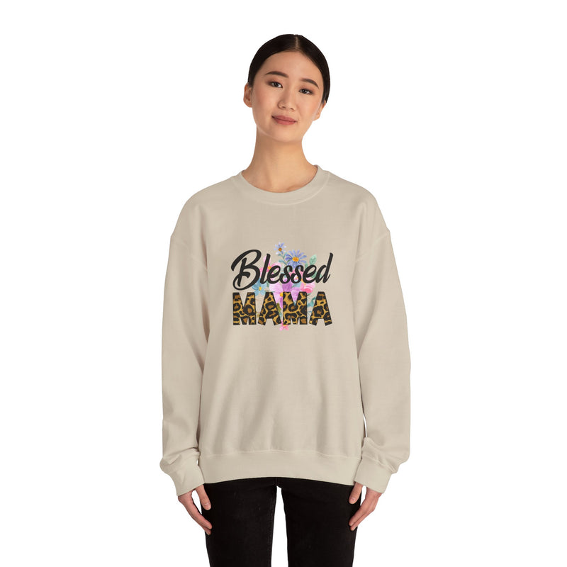 Blessed Mama Unisex Heavy Blend Crewneck Sweatshirt