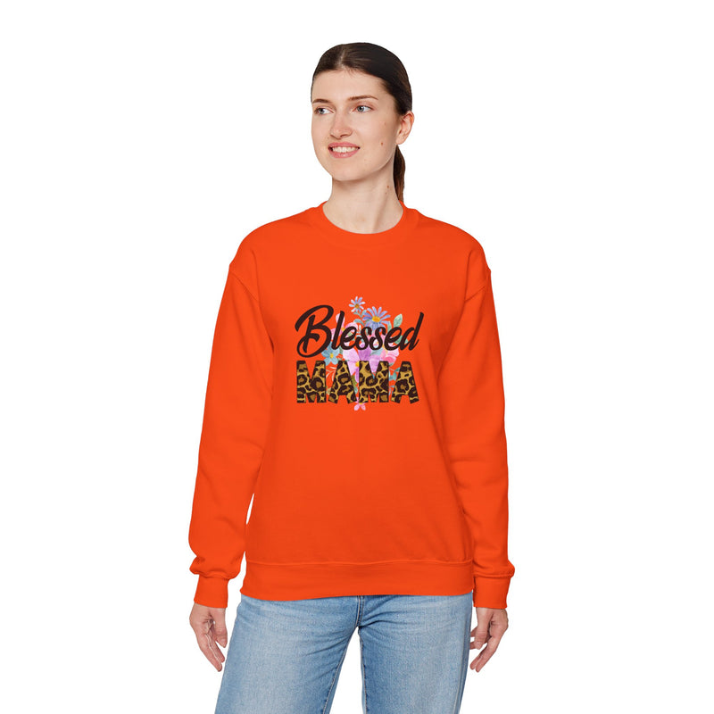 Blessed Mama Unisex Heavy Blend Crewneck Sweatshirt