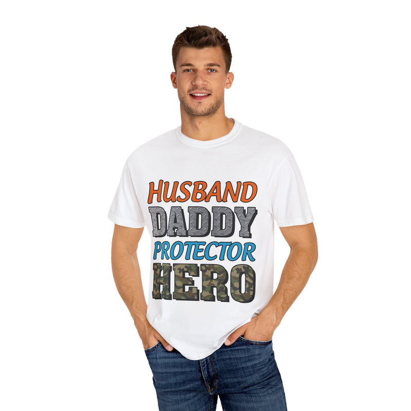 Hero Dad Unisex Garment-Dyed T-Shirt | Perfect Gift for Father's Day