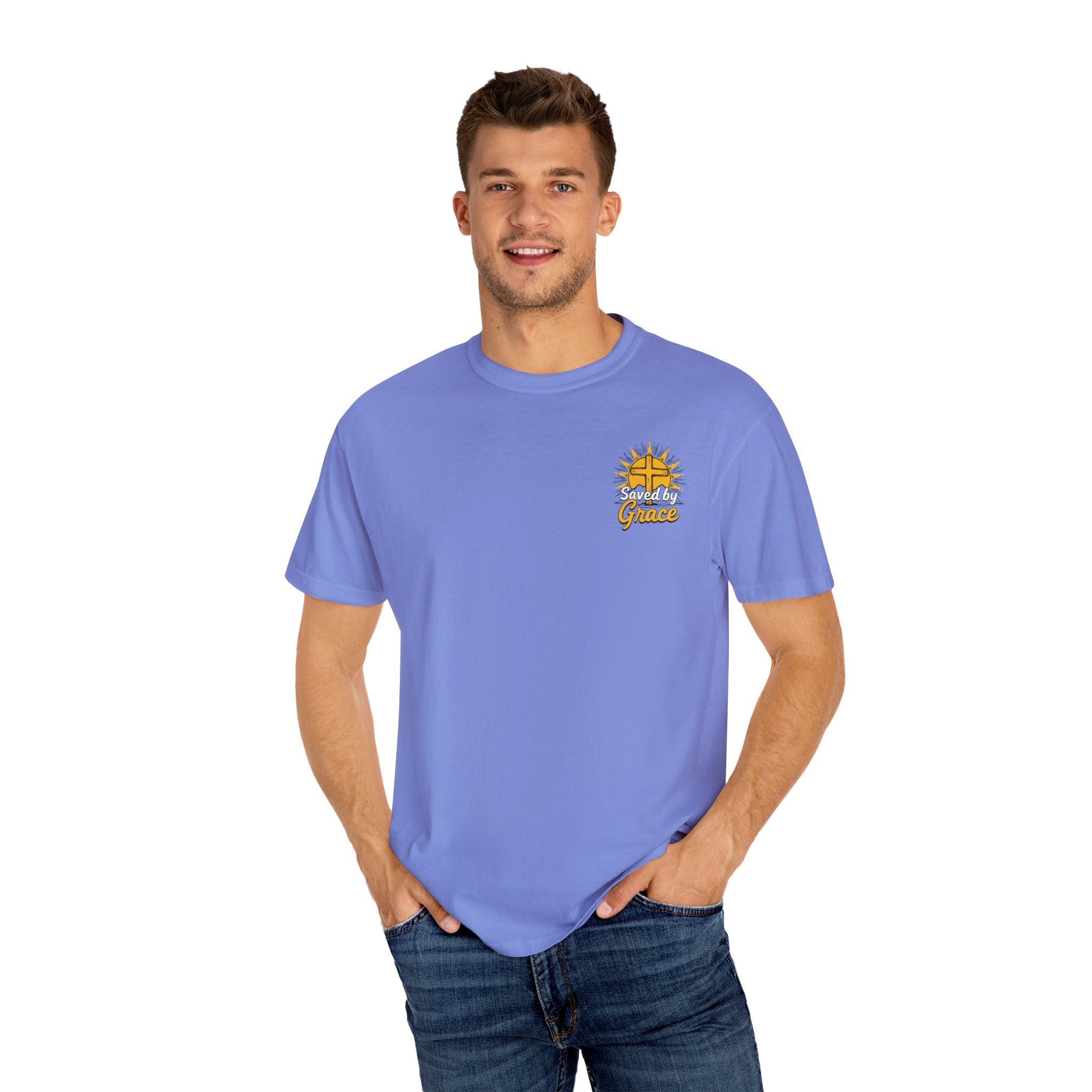 Sunrise Christian Graphic T-Shirt, Unisex Vintage Tee, Casual Outfit for Faith, Gift for Church Events, Summer Style
