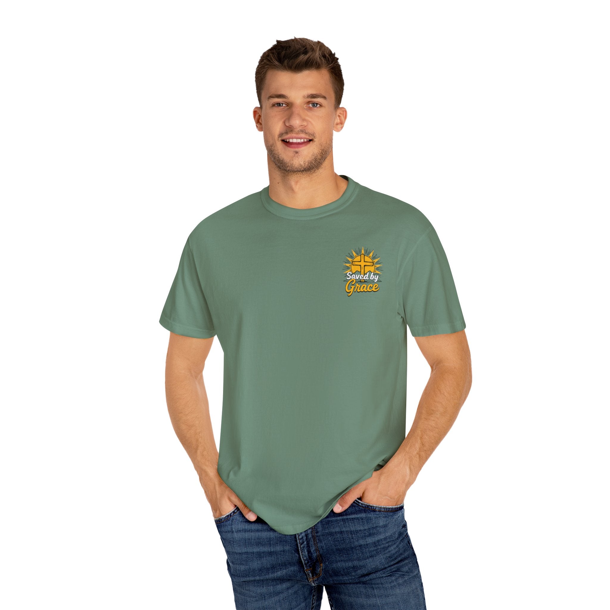Sunrise Christian Graphic T-Shirt, Unisex Vintage Tee, Casual Outfit for Faith, Gift for Church Events, Summer Style
