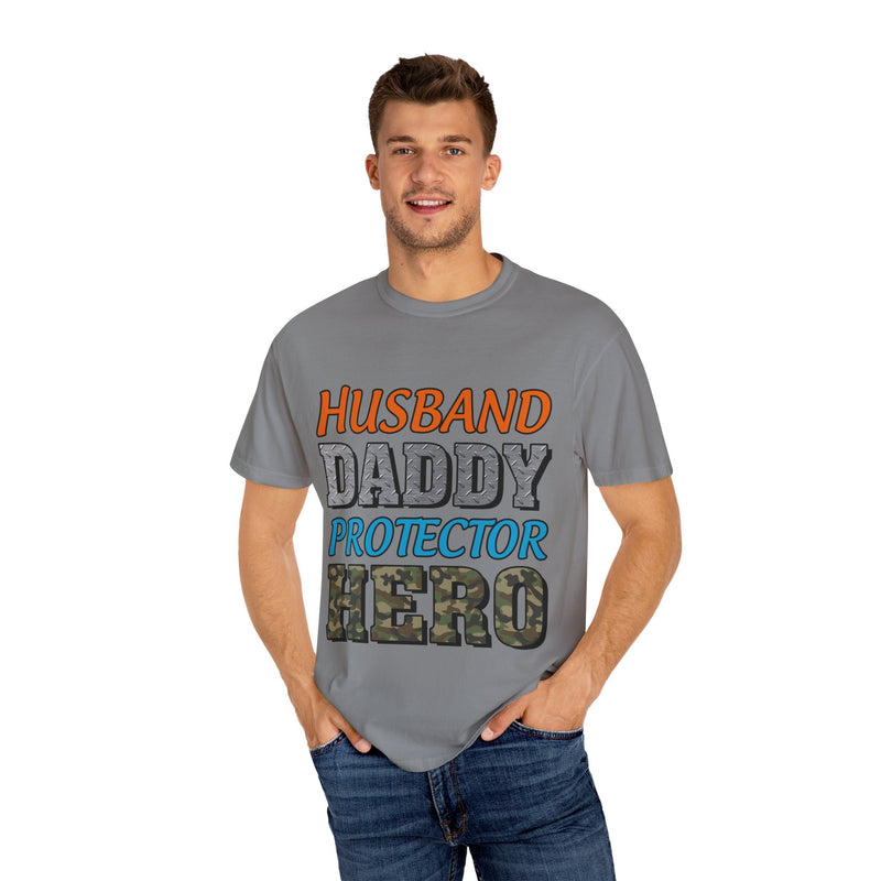 Hero Dad Unisex Garment-Dyed T-Shirt | Perfect Gift for Father's Day