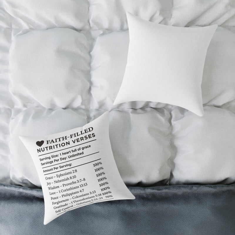 Faith-Filled Pillow Nutrition Versus