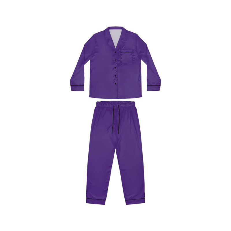 Elegant Purple Satin Pajamas Set - Luxurious Sleepwear, Women's Loungewear, Fancy Gifts for Her, Relaxing Nights, Date Night Outfit