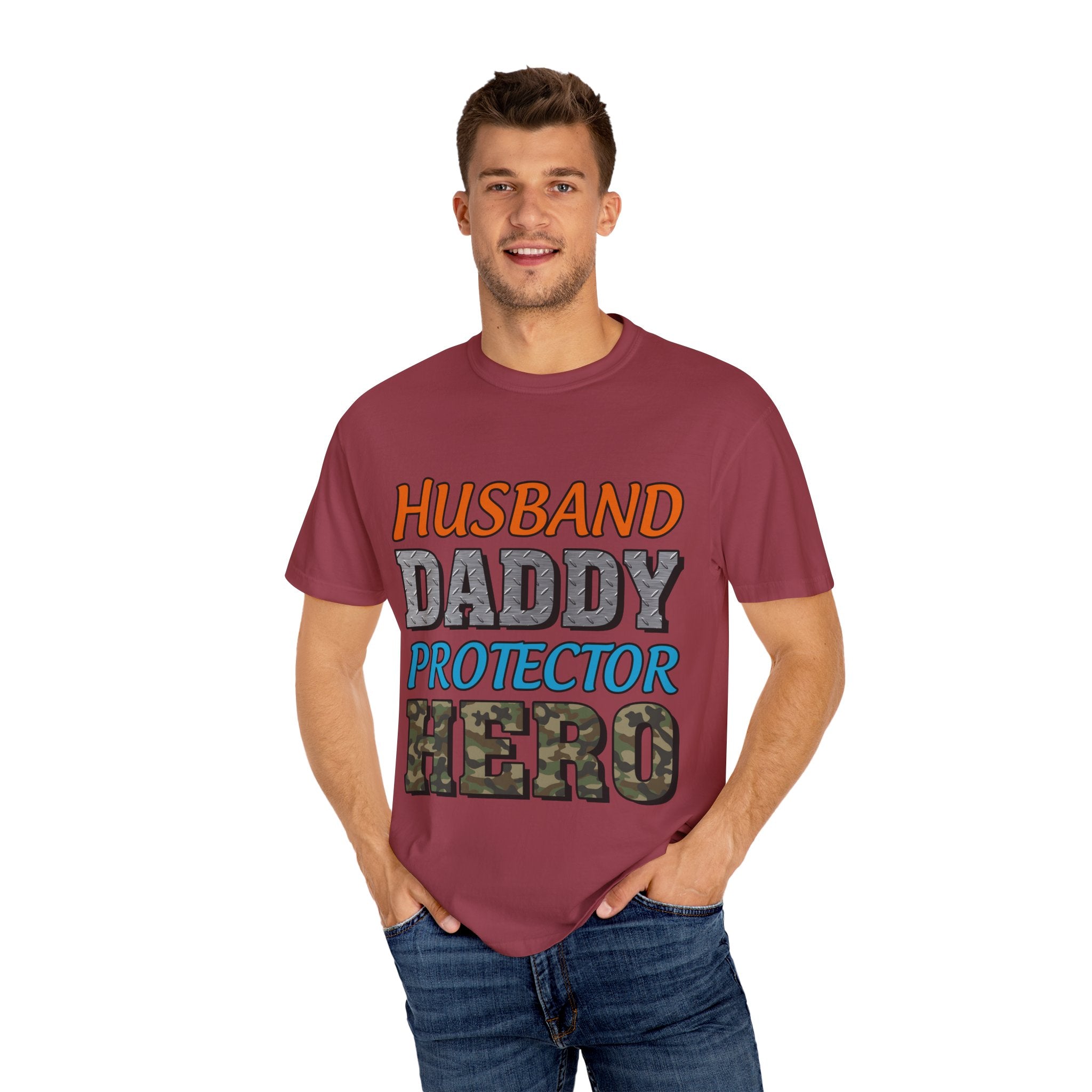 Hero Dad Unisex Garment-Dyed T-Shirt | Perfect Gift for Father's Day