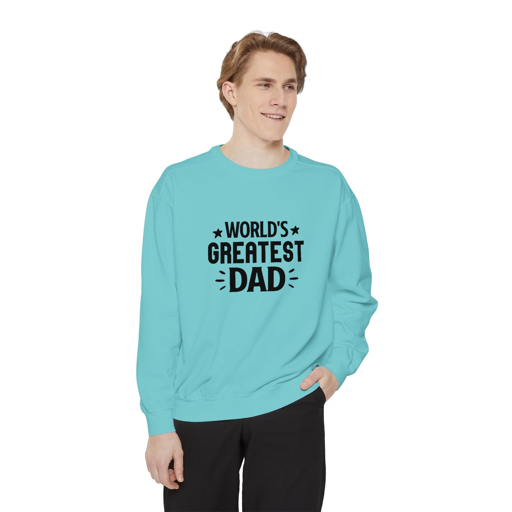 World's Greatest Dad Sweatshirt | Unisex Garment-Dyed Gift for Father's Day